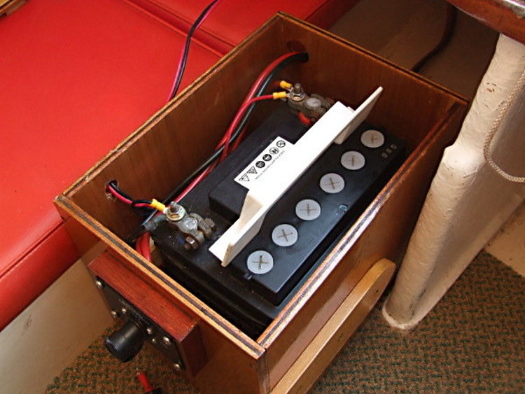 The inerior of the Battery box