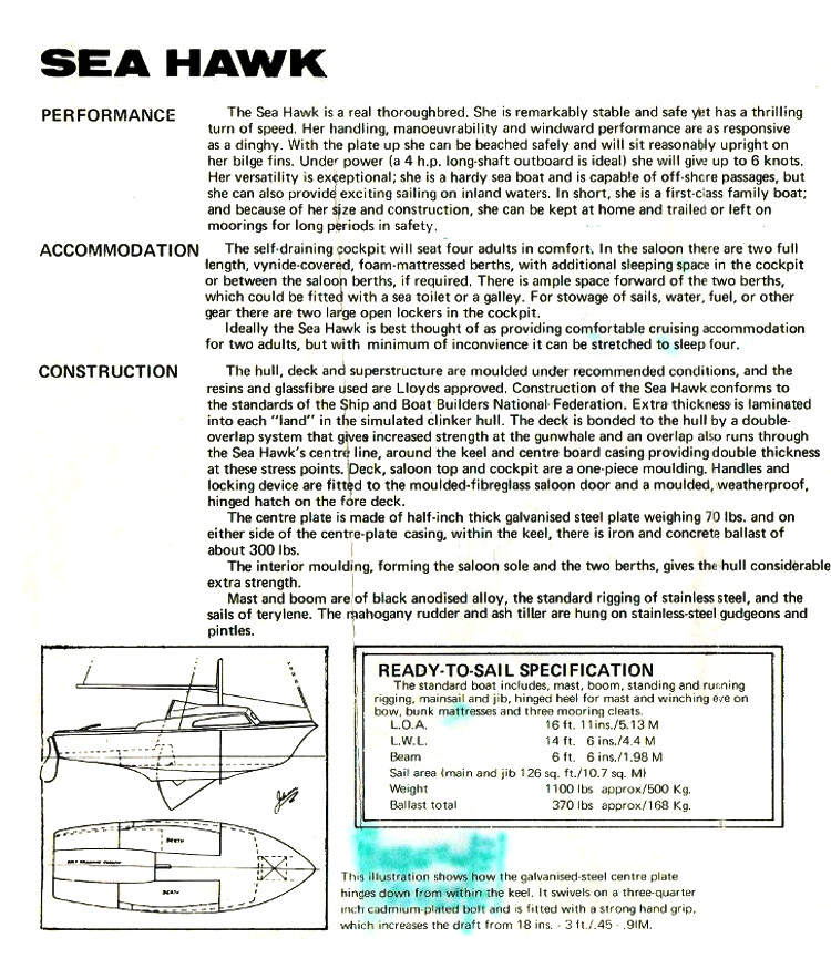 1970 SeaHawk Brochure - Page 2